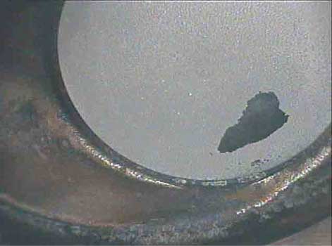 Image taken by a VJ-Advance video borescope during an automotive engine inspection