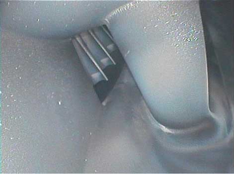 King Air- PT6 Inspection with a VJ-Advance Video Borescope. This is approaching the turbine blades of a PT6