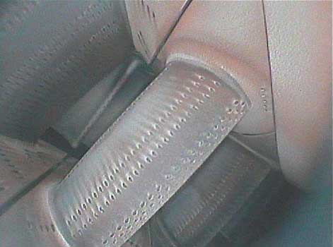 King Air- Pratt & Whitney JT8 Inspection with a VJ-Advance Video Borescope. These are Nozzle Guide Vanes.
