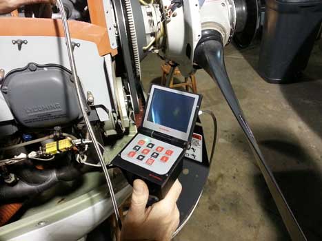 King Air- Lycoming 360 Inspection with a VJ-Advance Video Borescope