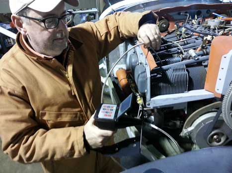 King Air- Lycoming 360 Inspection by Chuck Finfrock with a VJ-Advance Video Borescope