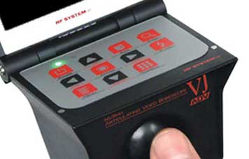 The VJ-ADV's control panel, which is easy to use.
