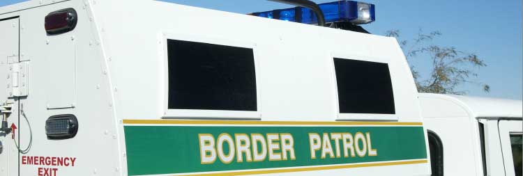 Image of a border control vehicle