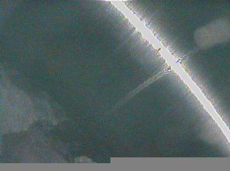 Image of a coolant leak and cross-hatching taken by a VJ-Advance video borescope during a Waukeshaw 7042 Inspection