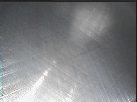Cross hatching on cylinder wall as seen through a VJ-Advance video borescope