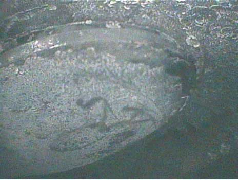 Image taken with a VJ-Advance video borescope during a small engine inspection